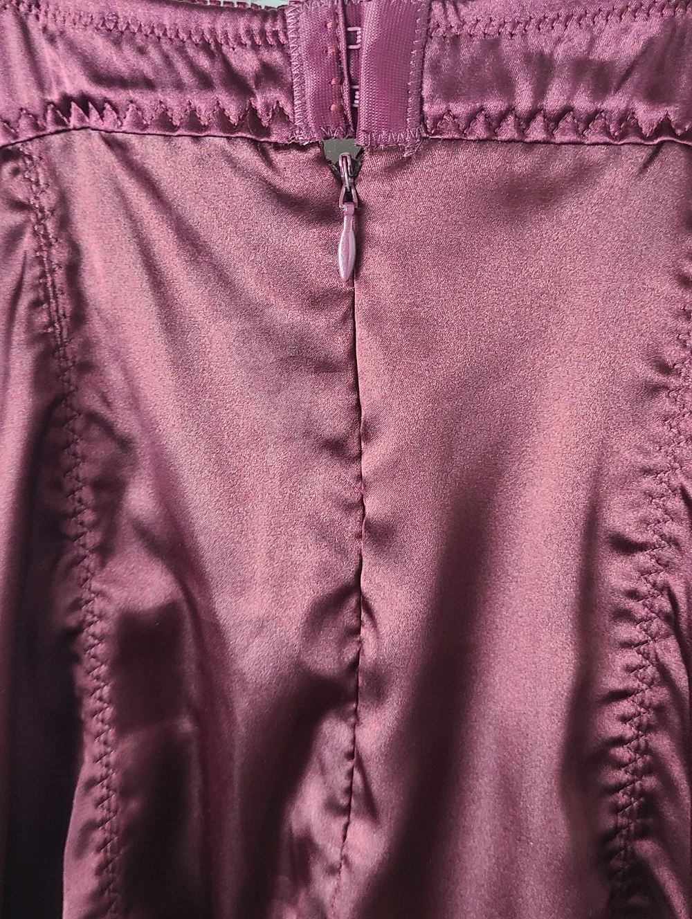 Victoria's Secret Sexy Little Things Burgundy Satin Whimsigoth Y2K Corset